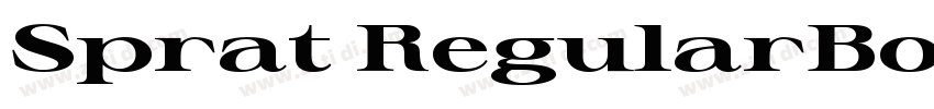 Sprat RegularBold字体转换